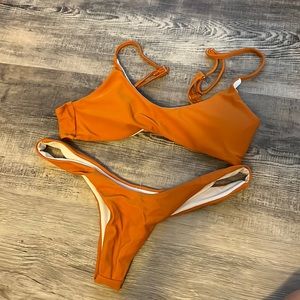 Burnt orange bikini brand new never worn